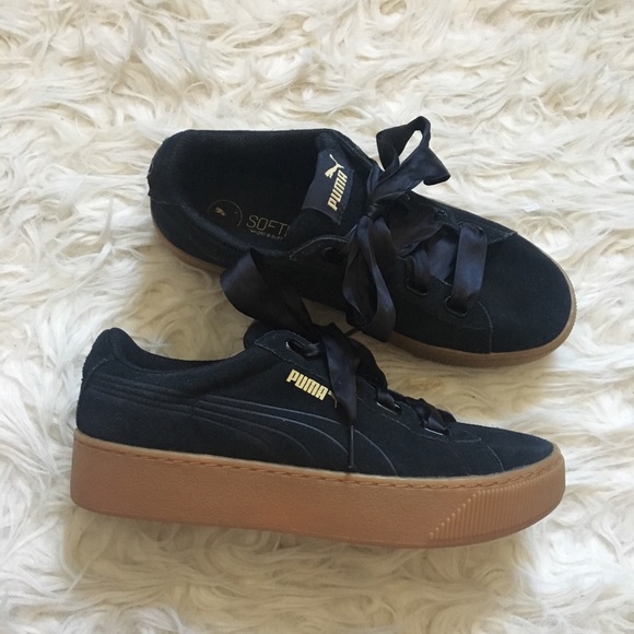 puma vikky platform ribbon